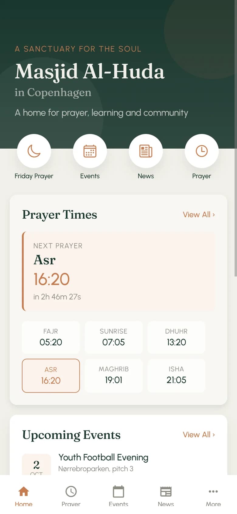 Masjida member app