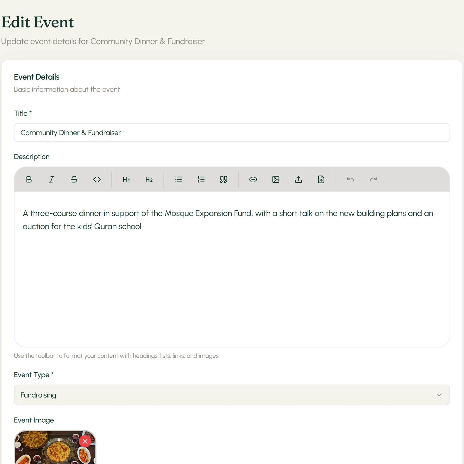 Events in Minutes